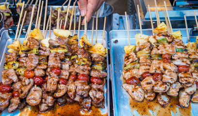 grilled chicken on the barbecue