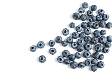 blueberries isolated on white background