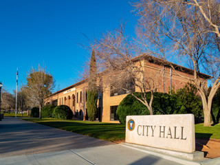 Exterior sunny view of the Boulder City City Hall