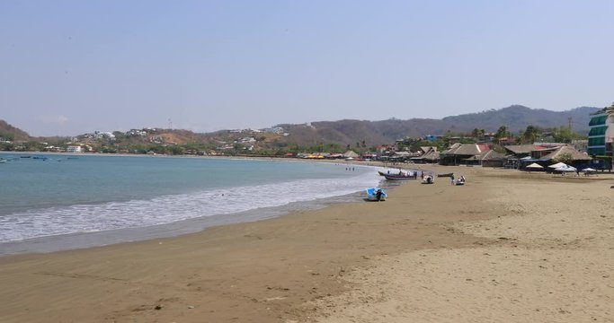 San Juan del Sur Nicaragua beach marina resorts pan. Tourist destination with tropical beach and resorts. Cultural traditions, diversity in folklore, cuisine and culture.