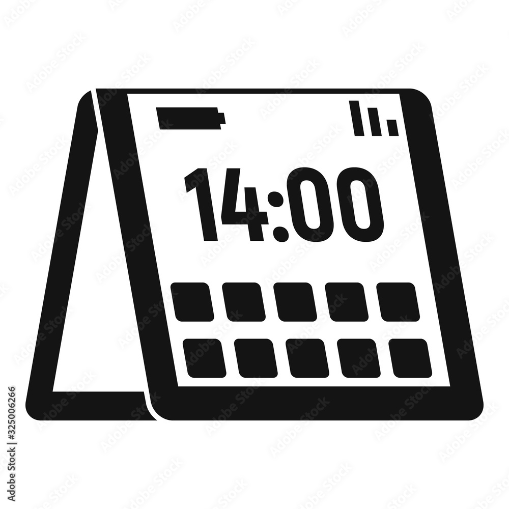 Aufkleber foldable cellphone icon. simple illustration of foldable cellphone vector icon for web design isolat