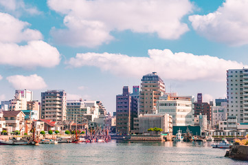 兵庫県・明石港の風景