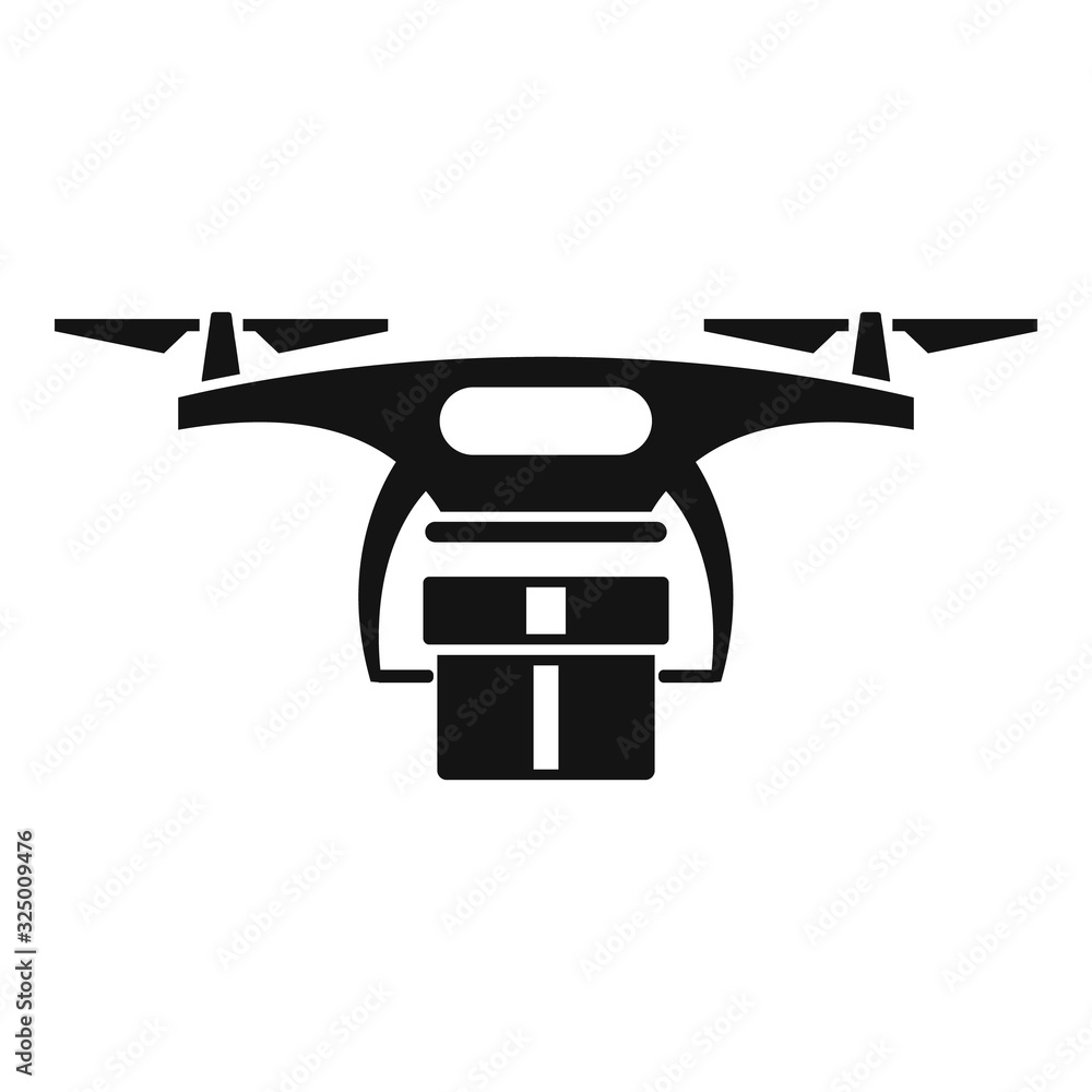 Canvas Prints drone delivery icon. simple illustration of drone delivery vector icon for web design isolated on wh