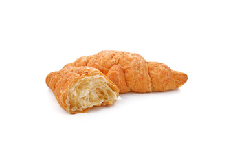 Croissant isolated on white background