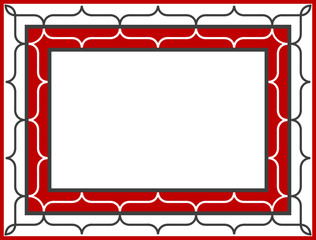 アイヌ　文様　額縁