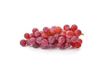 red grape isolated on white