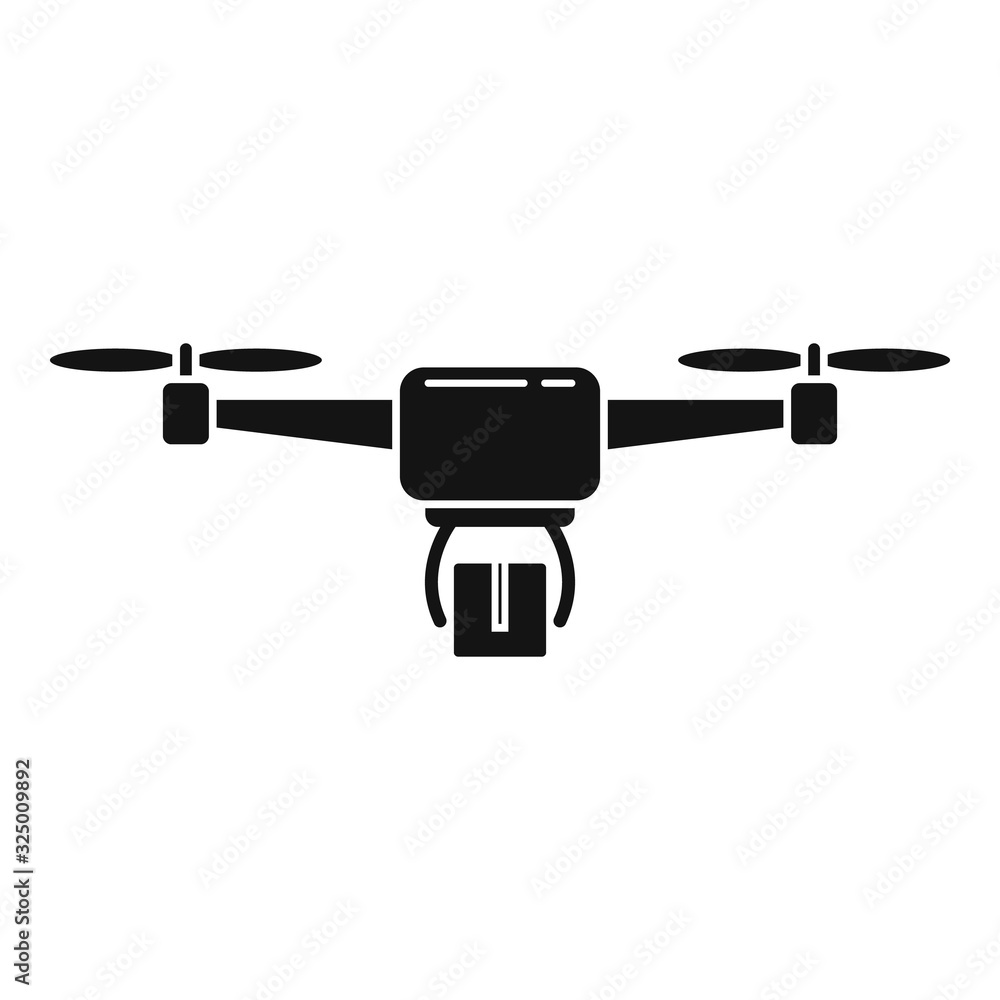 Aufkleber fast drone delivery icon. simple illustration of fast drone delivery vector icon for web design isol