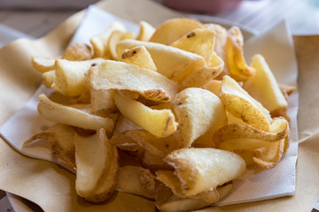 Handmade fried potatoes