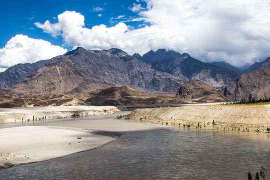 River Near Mountains