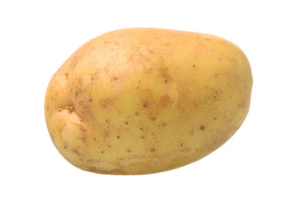 New potato isolated on white background 