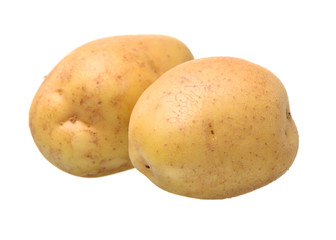 New potato isolated on white background 