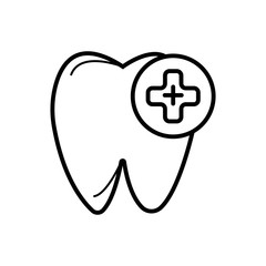 Obraz premium Tooth icon vector illustration photo