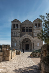 Fototapeta na wymiar Transfiguration Church Building, Mount Tabor, Lower Galilee