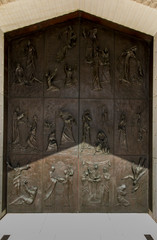 Door of the Basilica of the Annunciation in Nazareth