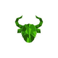 Bull Horn logo design concept vector