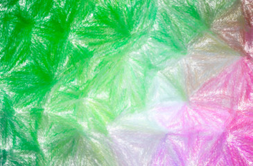 Obraz premium Abstract illustration of green, pink, purple, red Wax Crayon with low coverage background