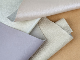 Natural leather textures samples