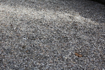 Small river rocks  beach in Switzerland