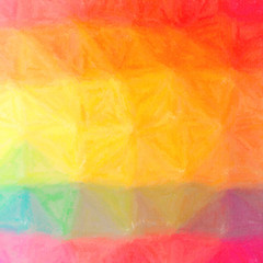 Illustration of abstract Orange, Green, Yellow And Red Wax Crayon Square background.