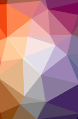 Illustration of abstract Orange, Pink, Purple, Red vertical low poly background. Beautiful polygon design pattern.