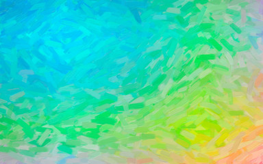 Nice abstract illustration of pink, green and blue Oil painting. Good background for your prints.