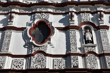 Eglise baroque de Puebla, Mexique