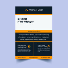 Abstract Business Flyer Template Vector