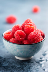 Fresh sweet raspberry