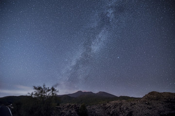 Milky Way on Mount Etna