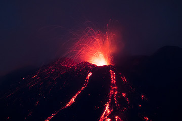 Strombolian Activity on Mount Etna