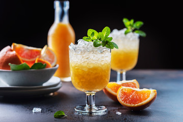 Cocktail with oranges