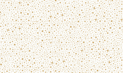 a pattern with many gold colored stars