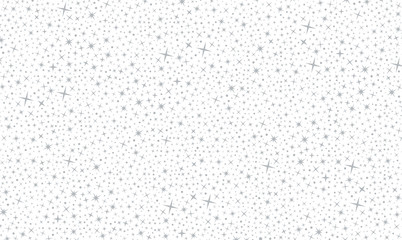 a pattern with many silver colored stars