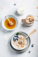 Breakfast with corn flakes