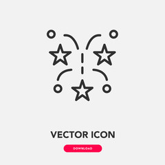 fireworks icon vector sign symbol