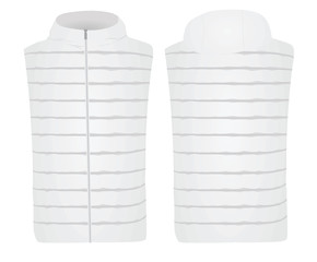 White vest with cap. vector illustration