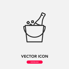 champagne icon vector sign symbol