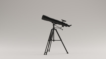 Black Modern Telescope 3d illustration 3d render