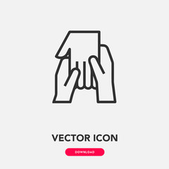 massage icon vector sign symbol
