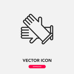 gloves icon vector sign symbol