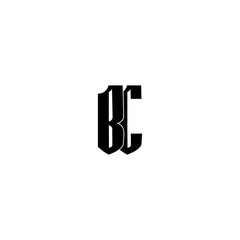 BC B C logo icon design template elements