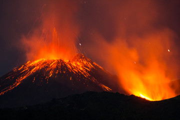 Strombolian Activity on Mount Etna