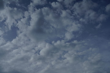 Fototapeta premium Cloudy evening and morning sky with blue, white deep and grey texture