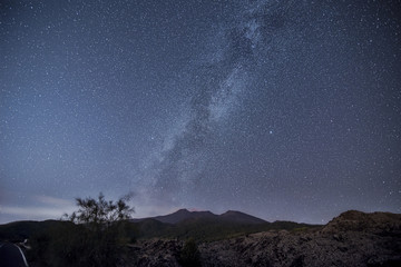 Naklejka na ściany i meble Milky Way on Mount Etna
