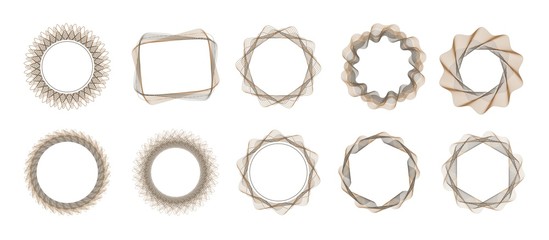 Luxury circle frame, Cycle border graphic vector.