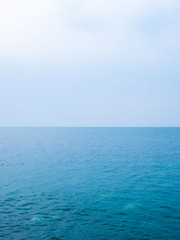 Obraz premium Calm Sea Ocean And Blue Sky Background. High resolution
