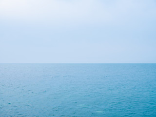 Obraz premium Calm Sea Ocean And Blue Sky Background. High resolution
