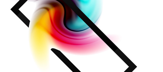 Abstract background, fluid mixing gradient liquid style colors composition. Vector Illustration For Wallpaper, Banner, Background, Card, Book Illustration, landing page