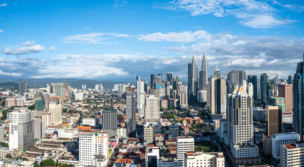 skyline van de stad in Kuala Lumpur