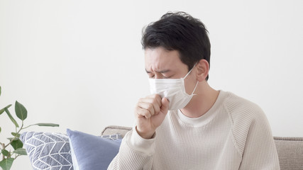男性　咳